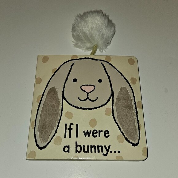 2 Jellycat Board Book Lot Touch Feel If I Were A Moose Bunny - Picture 8 of 12